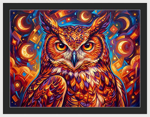 Regal Presence Of The Great Horned Owl