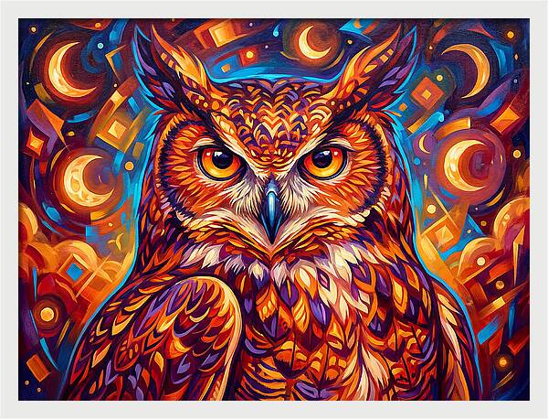 Regal Presence Of The Great Horned Owl