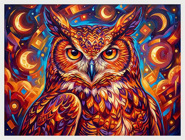 Regal Presence Of The Great Horned Owl