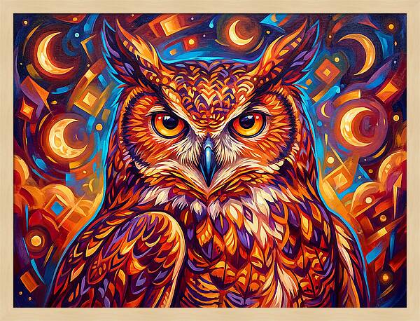 Regal Presence Of The Great Horned Owl