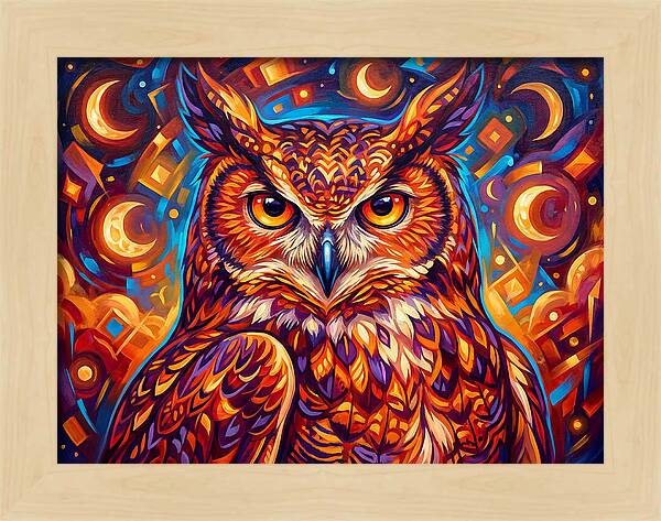Regal Presence Of The Great Horned Owl