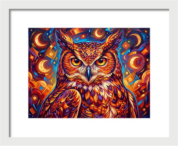 Regal Presence Of The Great Horned Owl