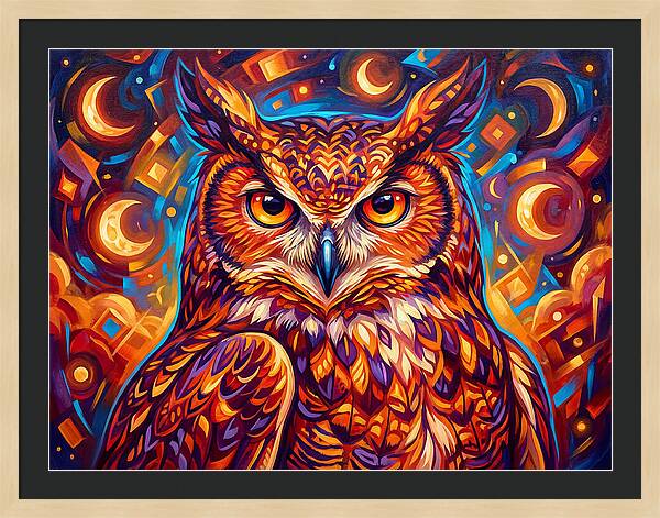 Regal Presence Of The Great Horned Owl