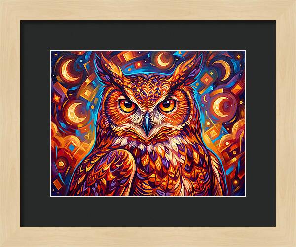 Regal Presence Of The Great Horned Owl