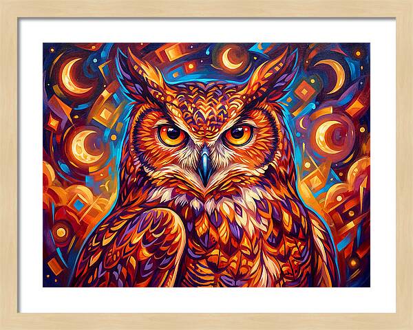 Regal Presence Of The Great Horned Owl
