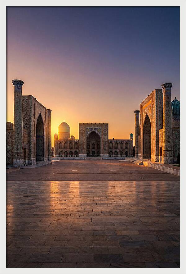 Registan Square At Sunset