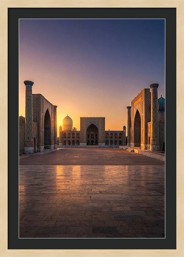 Registan Square At Sunset