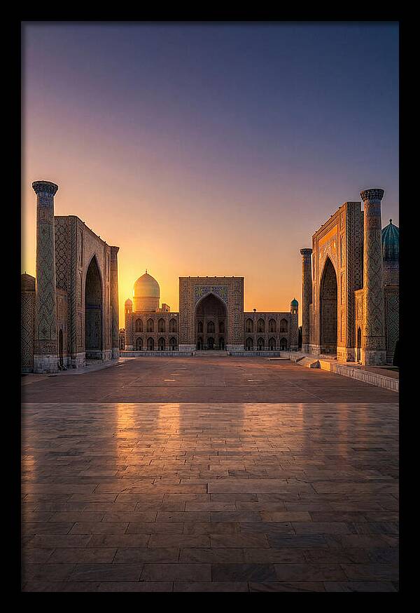 Registan Square At Sunset