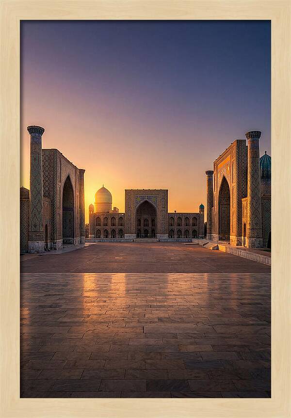 Registan Square At Sunset