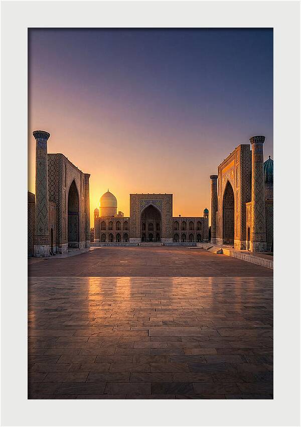 Registan Square At Sunset