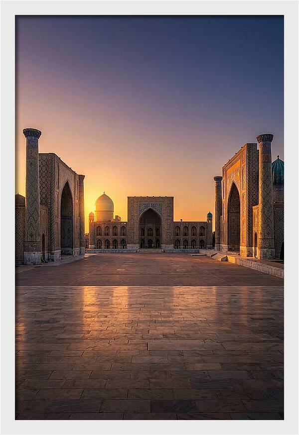 Registan Square At Sunset