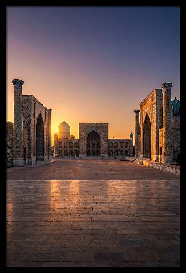 Registan Square At Sunset