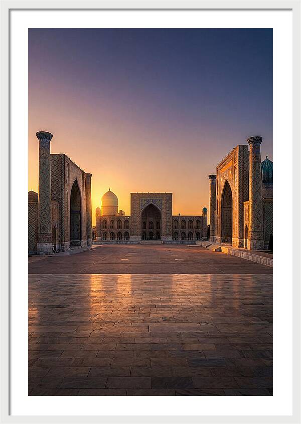 Registan Square At Sunset