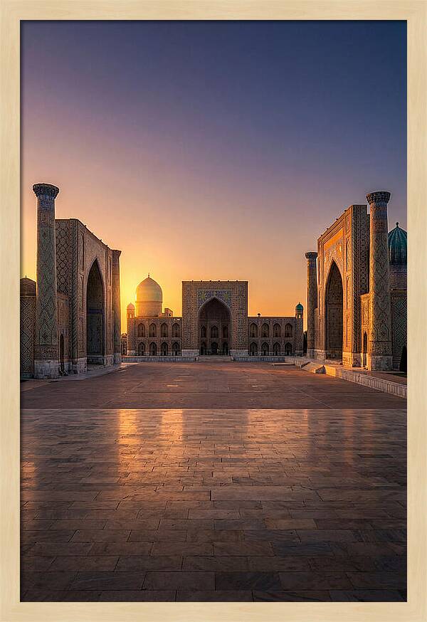 Registan Square At Sunset
