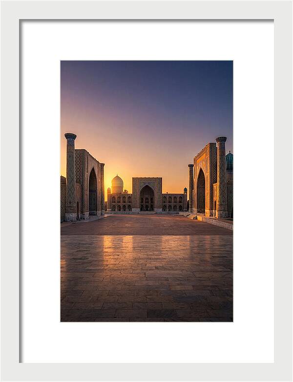 Registan Square At Sunset