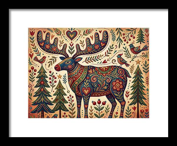 Reindeer Folk Art