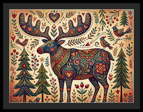 Reindeer Folk Art