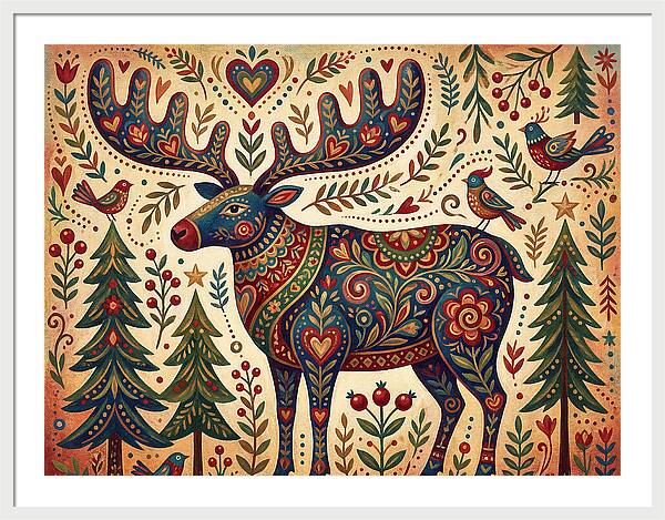 Reindeer Folk Art
