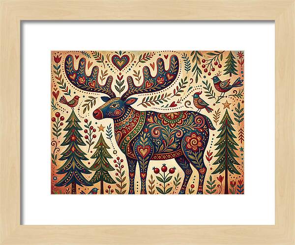 Reindeer Folk Art