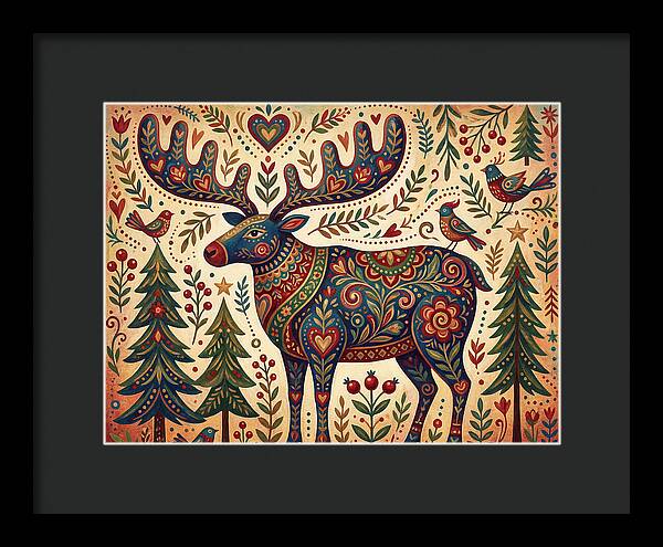 Reindeer Folk Art
