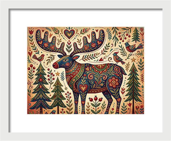 Reindeer Folk Art