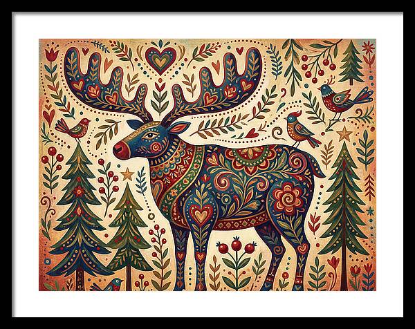 Reindeer Folk Art