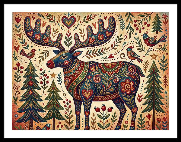 Reindeer Folk Art