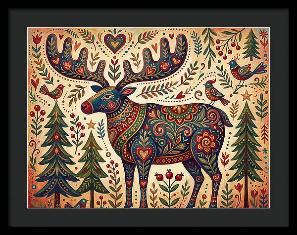 Reindeer Folk Art