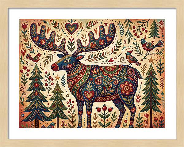 Reindeer Folk Art