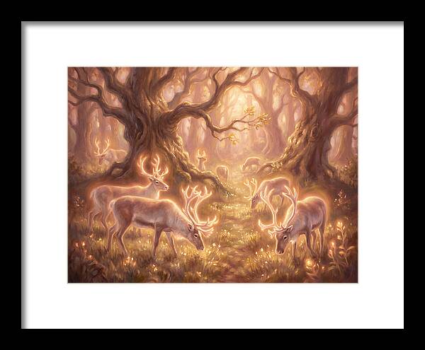 Reindeer In Enchanted Forest