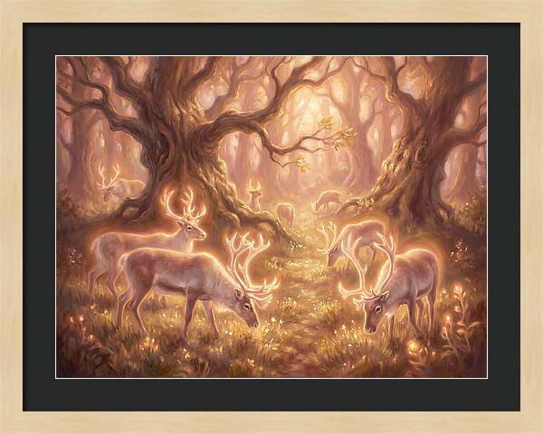 Reindeer In Enchanted Forest