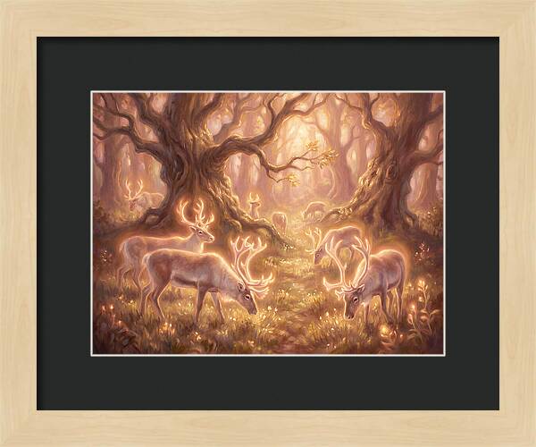 Reindeer In Enchanted Forest
