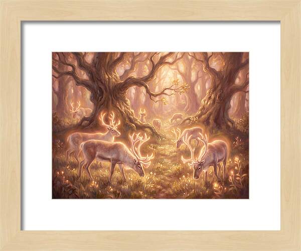 Reindeer In Enchanted Forest