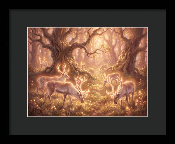 Reindeer In Enchanted Forest