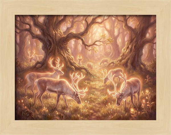 Reindeer In Enchanted Forest