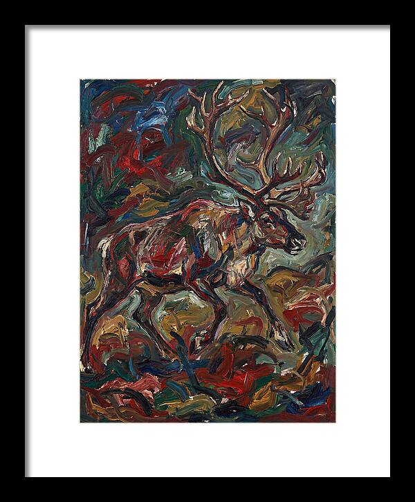 Reindeer In Expressionist Style