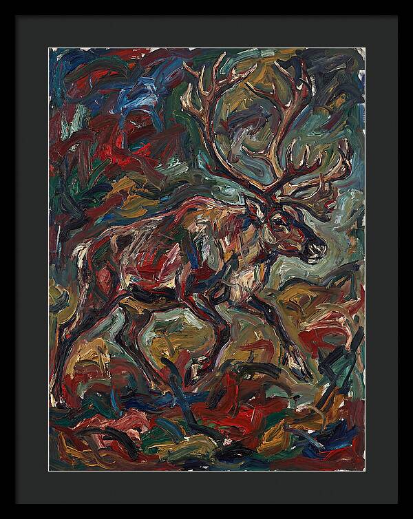 Reindeer In Expressionist Style