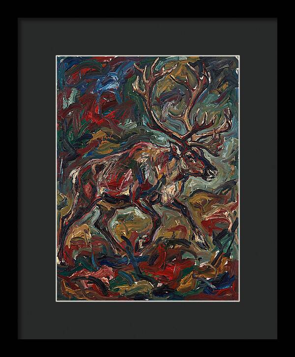 Reindeer In Expressionist Style