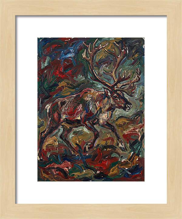 Reindeer In Expressionist Style