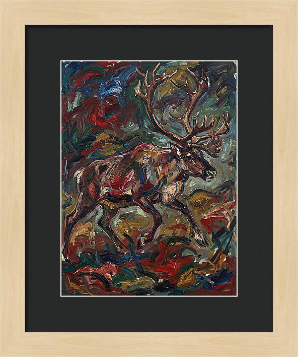Reindeer In Expressionist Style