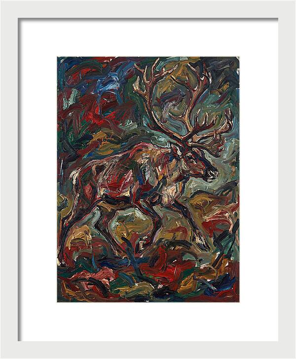 Reindeer In Expressionist Style