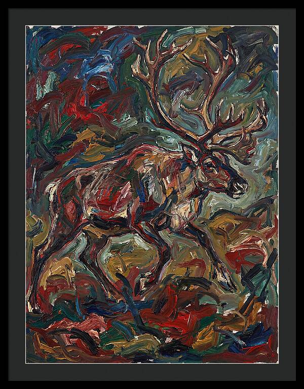 Reindeer In Expressionist Style