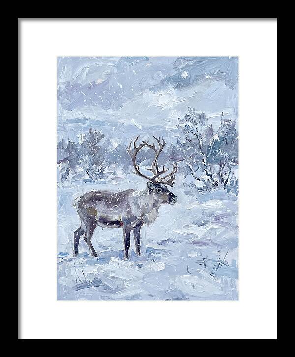 Reindeer In Winter Wonderland