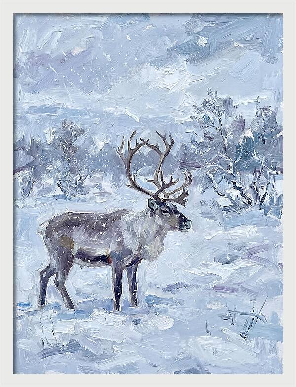 Reindeer In Winter Wonderland