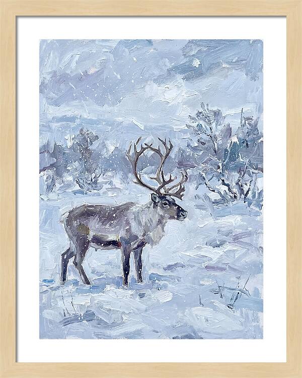 Reindeer In Winter Wonderland