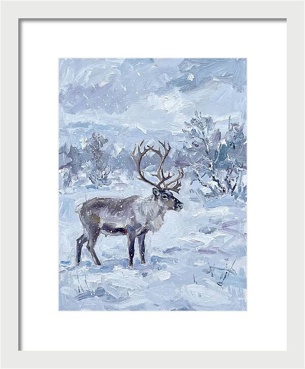 Reindeer In Winter Wonderland