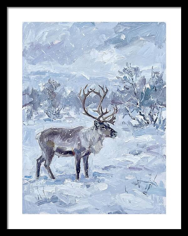 Reindeer In Winter Wonderland