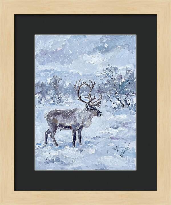 Reindeer In Winter Wonderland