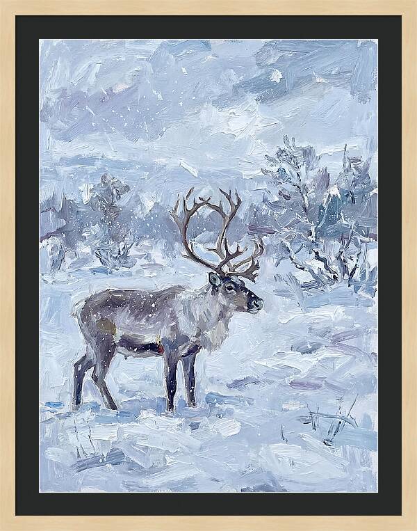 Reindeer In Winter Wonderland