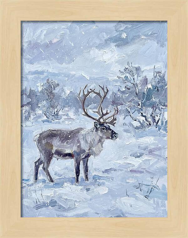 Reindeer In Winter Wonderland